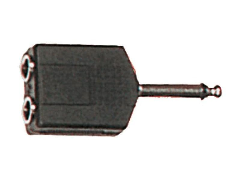 Adaptador de jack macho a jack fêmea mono de 6.35 mm 2