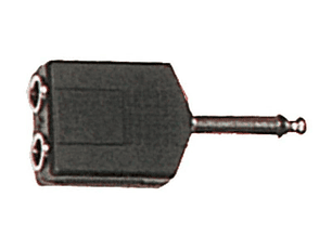 Adaptador de jack macho a jack fêmea mono de 6.35 mm