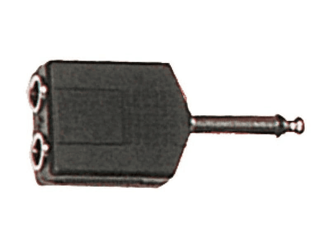 Adaptador de jack macho a jack fêmea mono de 6.35 mm 2