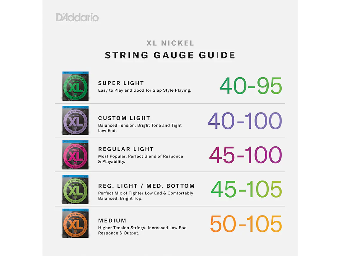 D'Addario EXL170 XL 45-105 baixo 4