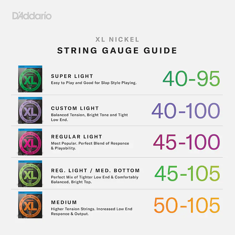 D'Addario EXL170 XL 45-105 baixo 4