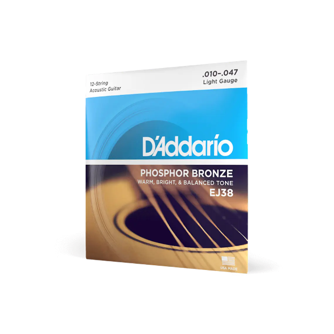 D'Addario EJ38 10-47 Light 12 cordas, Phosphor Bronze 2