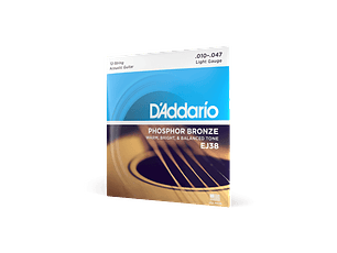 D'Addario EJ38 10-47 Light 12 cordas, Phosphor Bronze