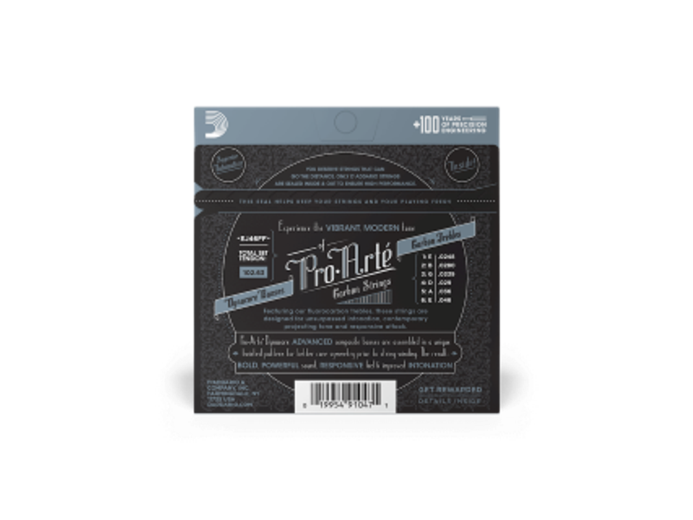 D'Addario EJ46FF Tensão Forte, Pro-Arté Carbon 3