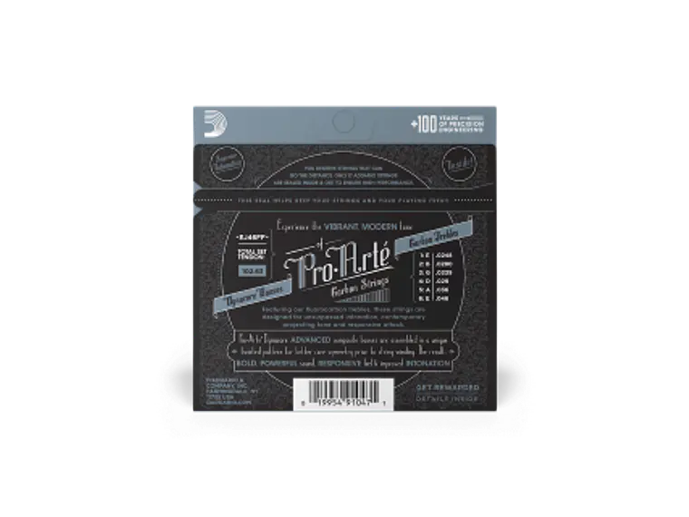 D'Addario EJ46FF Tensão Forte, Pro-Arté Carbon 3