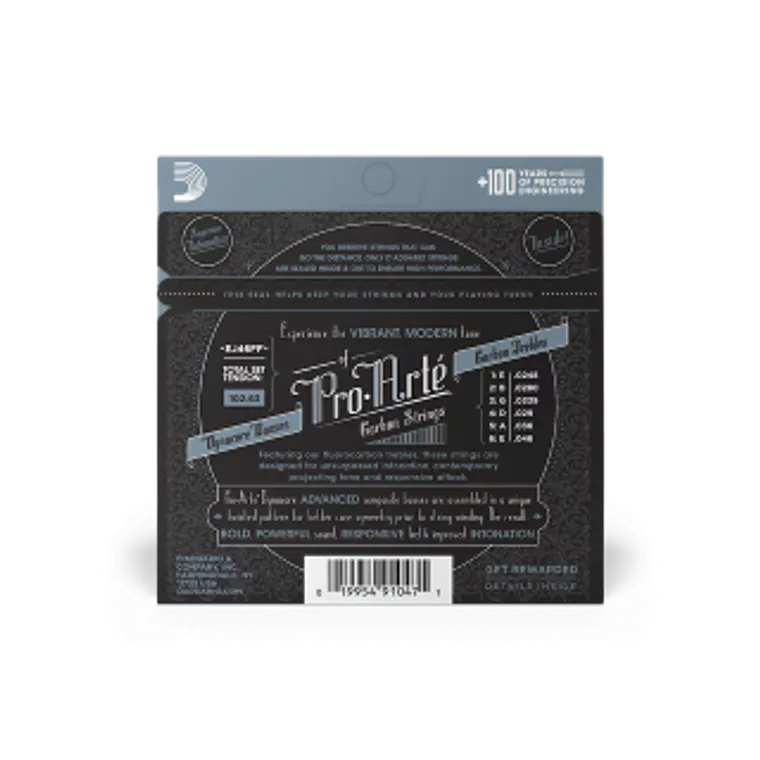 D'Addario EJ46FF Tensão Forte, Pro-Arté Carbon 3