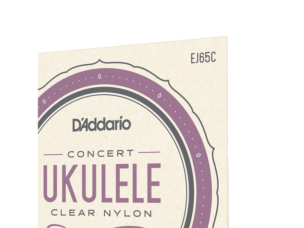 D'Addario EJ65C Pro-Arté Custom Extruded Nylon Ukulele Strings, Concert 4
