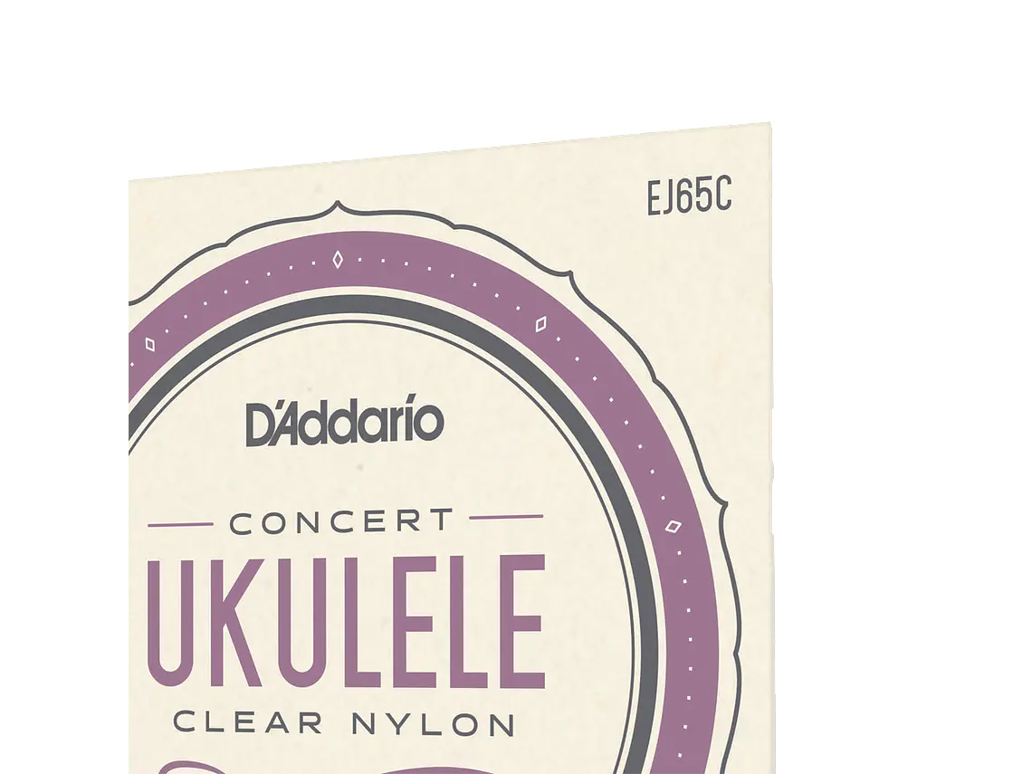 D'Addario EJ65C Pro-Arté Custom Extruded Nylon Ukulele Strings, Concert 4