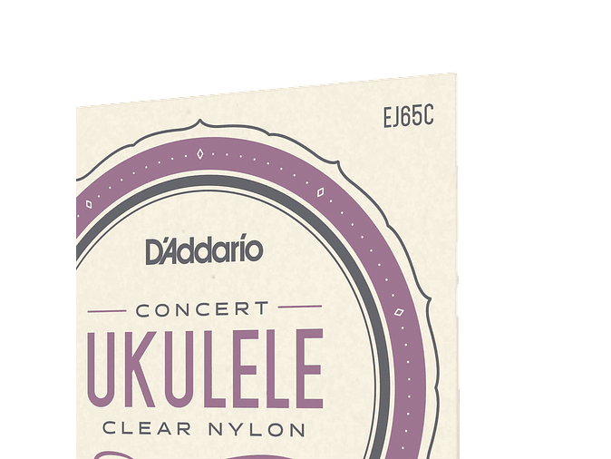D'Addario EJ65C Pro-Arté Custom Extruded Nylon Ukulele Strings, Concert 4