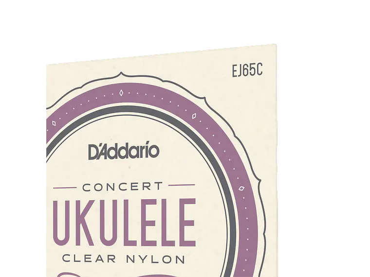 D'Addario EJ65C Pro-Arté Custom Extruded Nylon Ukulele Strings, Concert 4