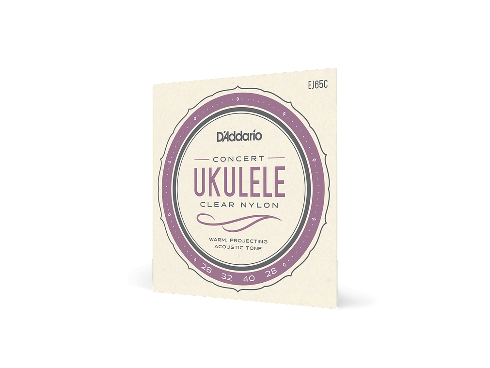D'Addario EJ65C Pro-Arté Custom Extruded Nylon Ukulele Strings, Concert 3