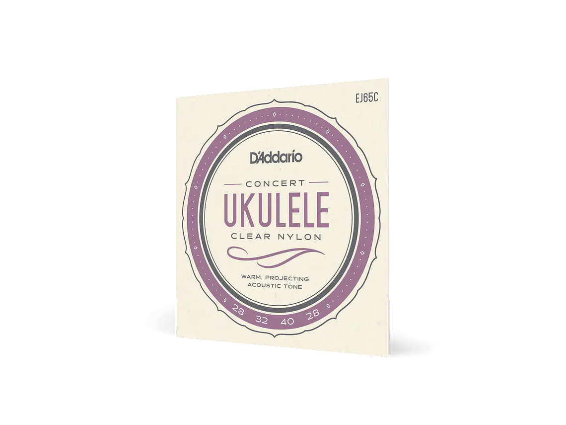 D'Addario EJ65C Pro-Arté Custom Extruded Nylon Ukulele Strings, Concert 3