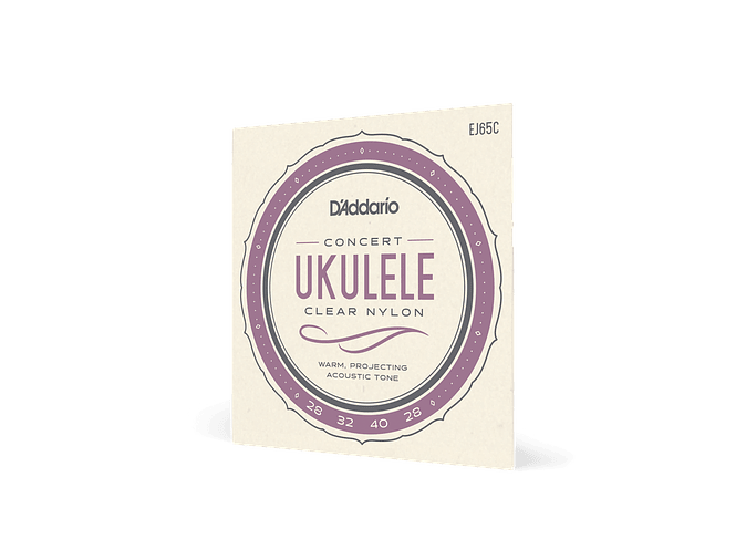 D'Addario EJ65C Pro-Arté Custom Extruded Nylon Ukulele Strings, Concert 3