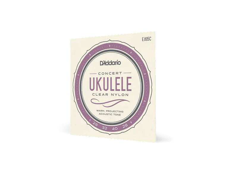 D'Addario EJ65C Pro-Arté Custom Extruded Nylon Ukulele Strings, Concert 3