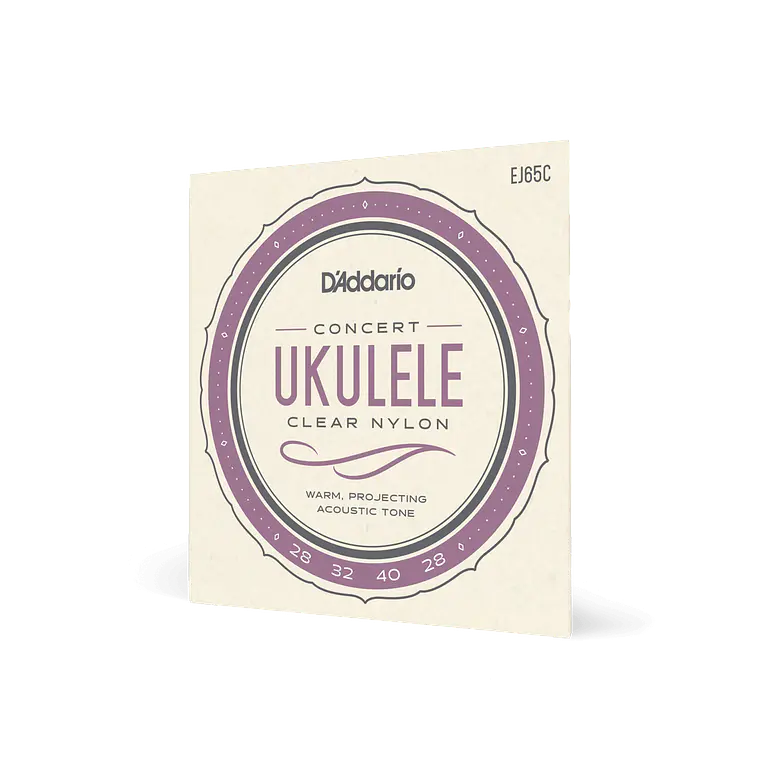 D'Addario EJ65C Pro-Arté Custom Extruded Nylon Ukulele Strings, Concert 3