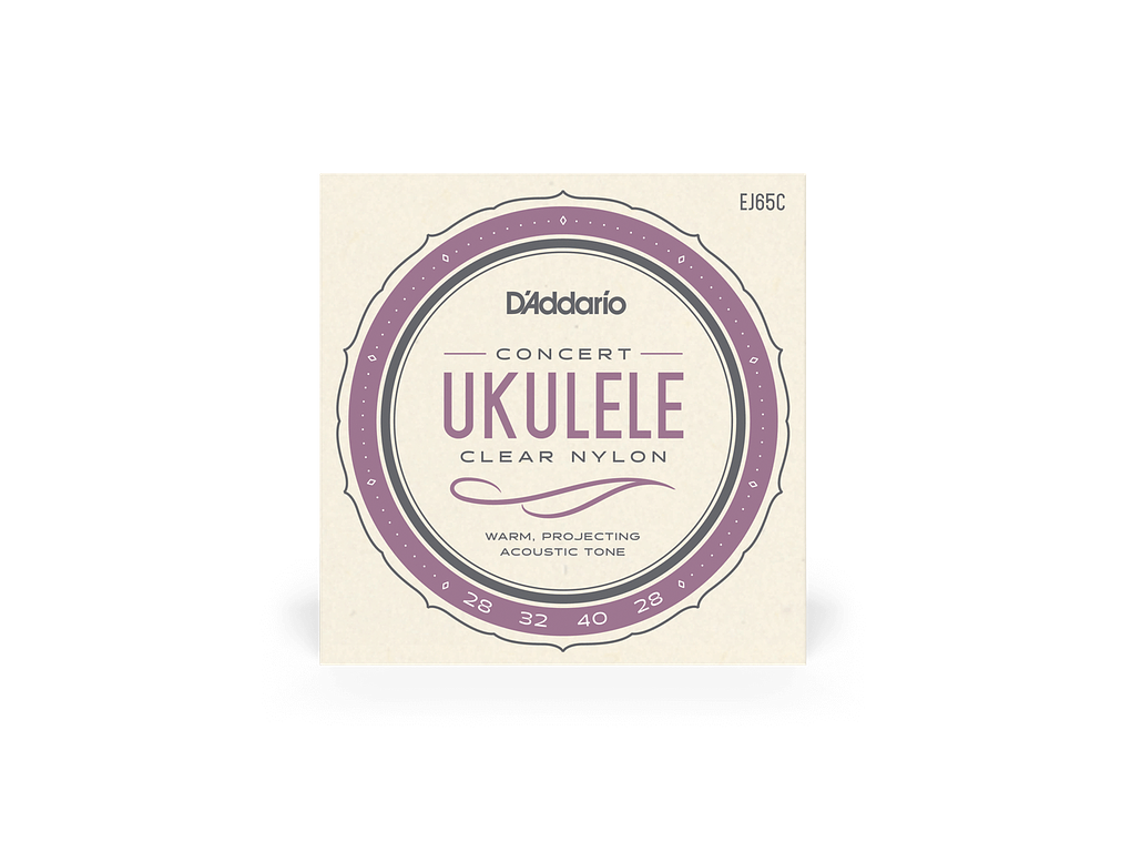 D'Addario EJ65C Pro-Arté Custom Extruded Nylon Ukulele Strings, Concert 1