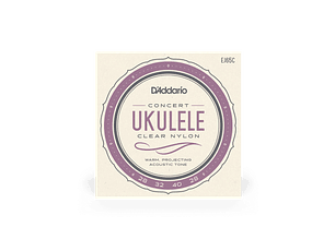 D'Addario EJ65C Pro-Arté Custom Extruded Nylon Ukulele Strings, Concert