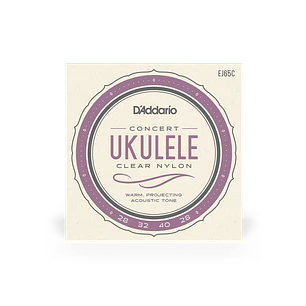 D'Addario EJ65C Pro-Arté Custom Extruded Nylon Ukulele Strings, Concert