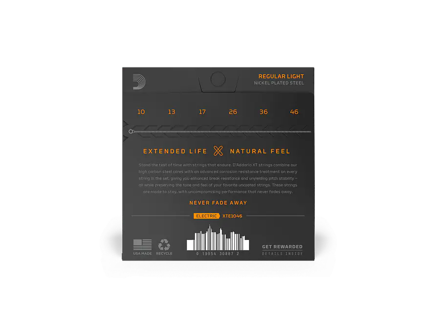 D'Addario XTE1046 XT 10-46 Regular Light 3