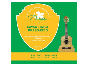 Cordas para Cavaquinho Brasileiro Leve Aço Inox Dragão 058