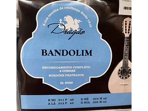 Cordas para Bandolim 8 cordas c/asa Dragão ref.019