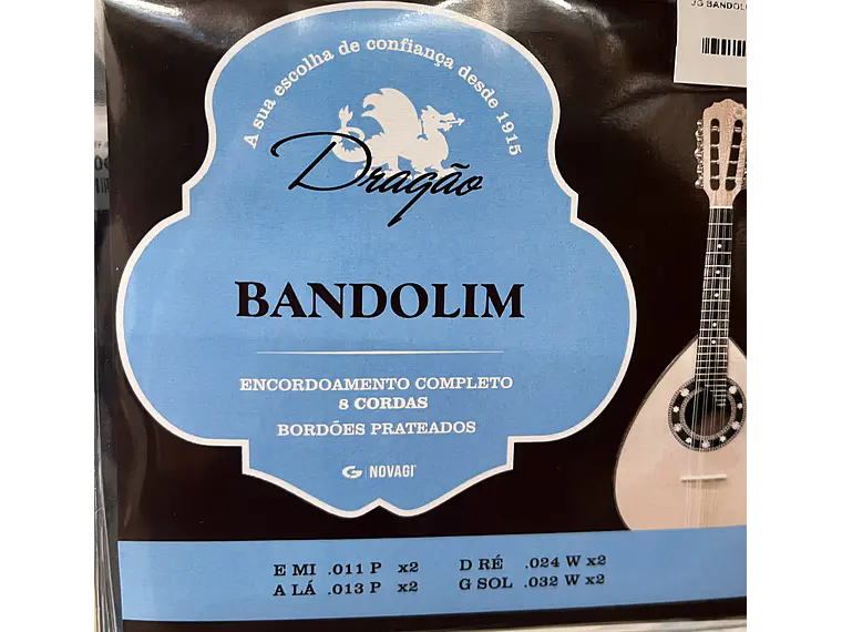 Cordas para Bandolim 8 cordas c/asa Dragão ref.019 1