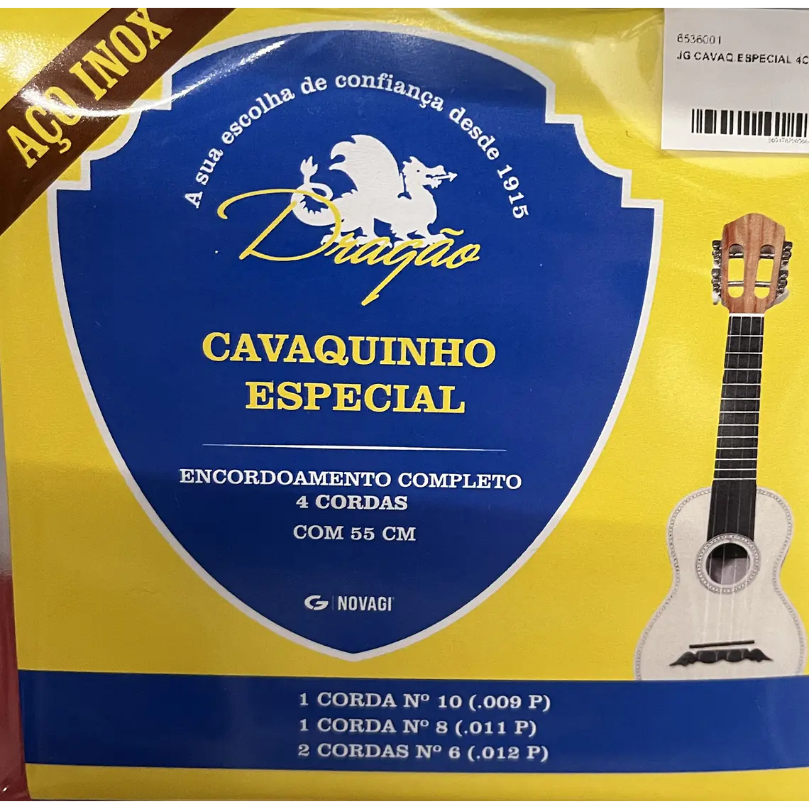 Cordas de Cavaquinho Especial 4 cordas aço inox 55cm 1