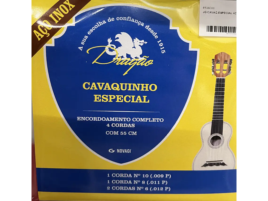 Cordas de Cavaquinho Especial 4 cordas aço inox 55cm 1