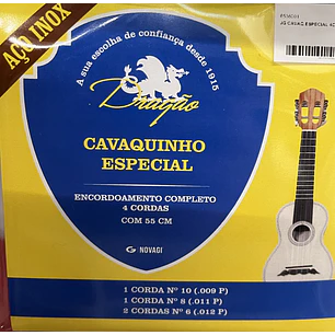 Cordas de Cavaquinho Especial 4 cordas aço inox 55cm