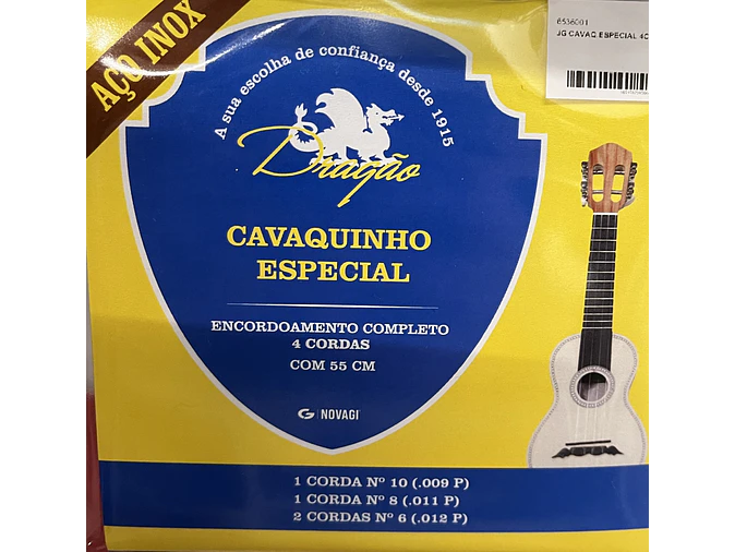 Cordas de Cavaquinho Especial 4 cordas aço inox 55cm 1
