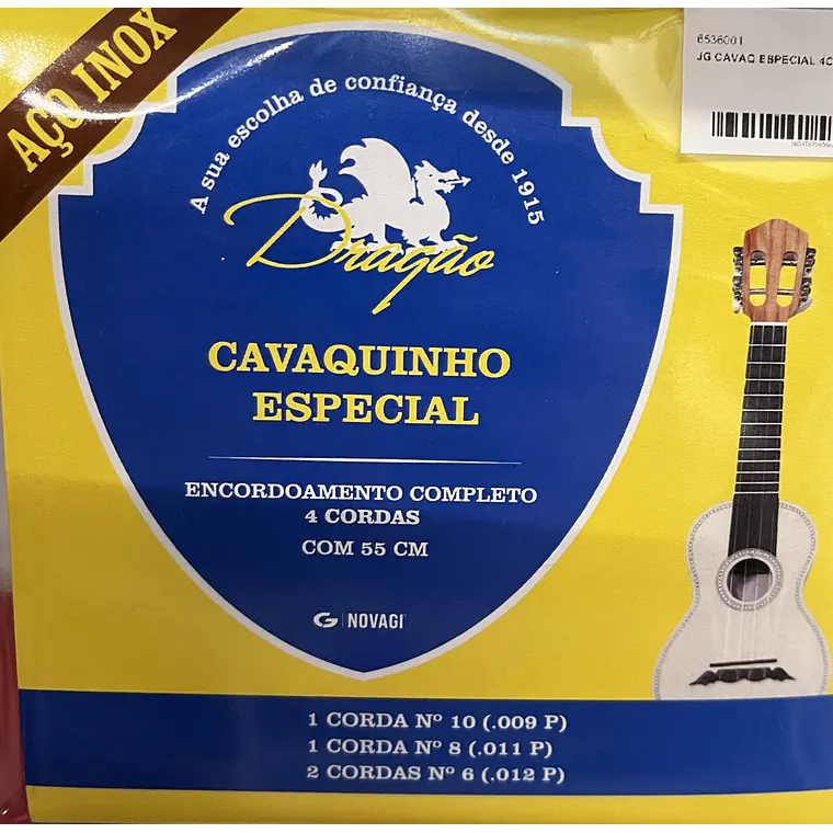 Cordas de Cavaquinho Especial 4 cordas aço inox 55cm 1