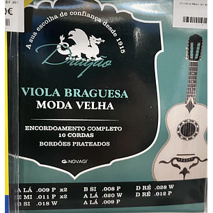 Cordas de Viola Braguesa 10 cordas - Moda Velha - aço inox  - Dragão Ref. 085 