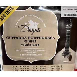 Cordas para Guitarra Portuguesa Coimbra inox Tensão Baixa