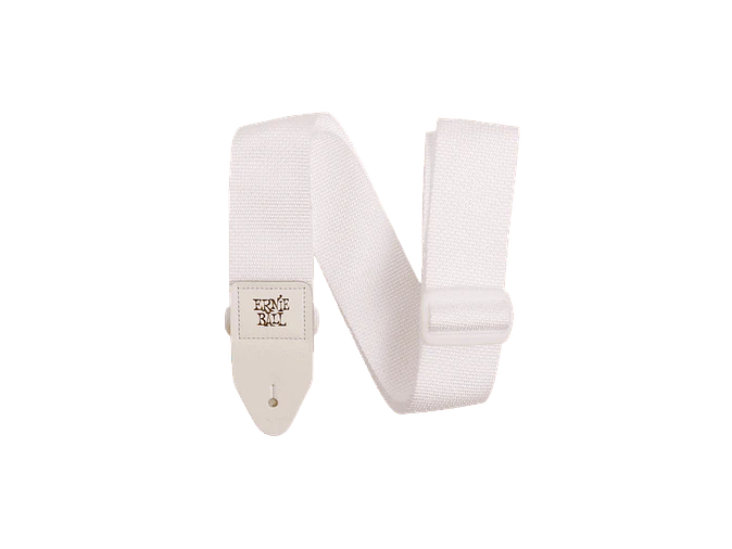 Correia Ernie Ball p/ Guitarra e Baixo Polypro - Branco & Branco 1