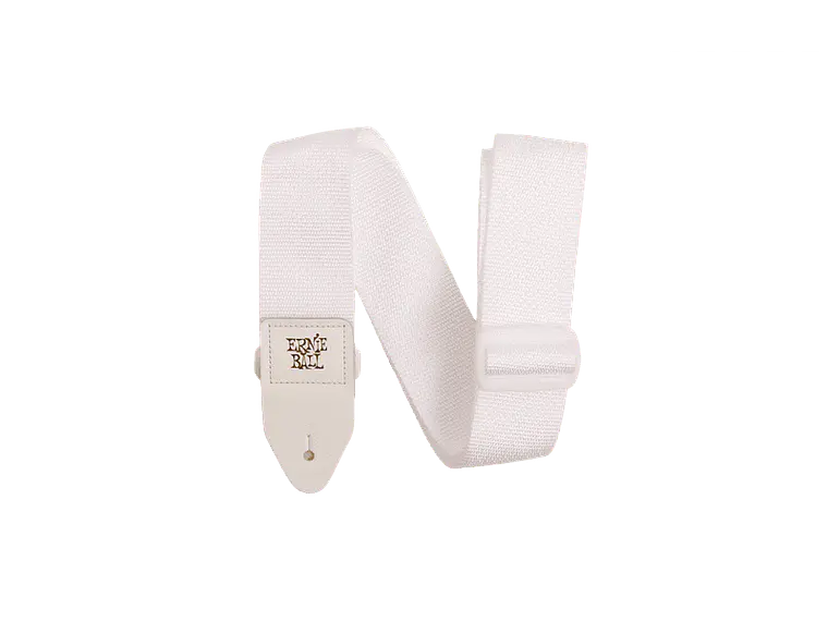 Correia Ernie Ball p/ Guitarra e Baixo Polypro - Branco & Branco 1