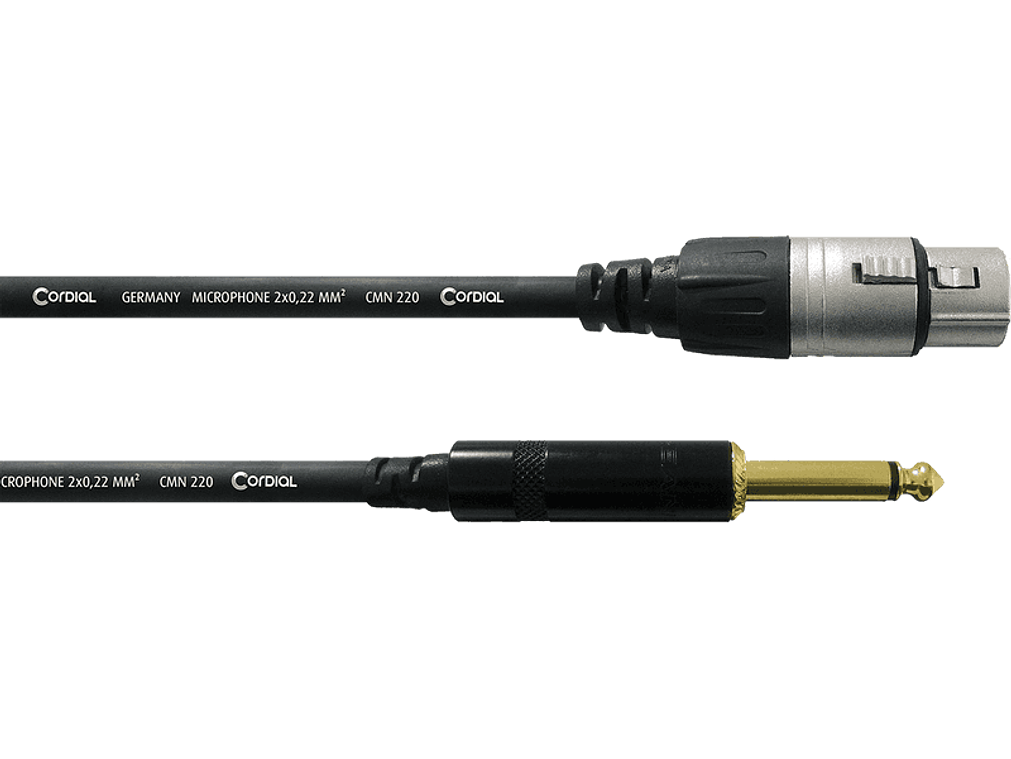 Cabo de aúdio Jack mono/XLR Fêmea - 7.5 mts 1