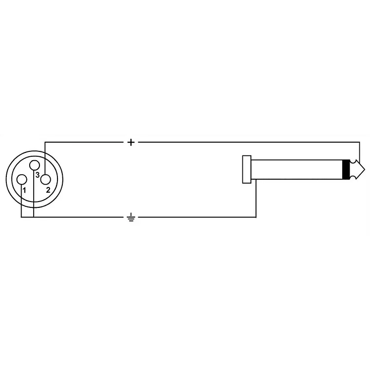 Cabo Cordial Jack mono/XLR Fêmea - 7.5 mts / 25 ft 2