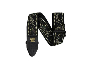 Ernie Ball Jacquard  - Black Pleasant Pheasant Correia de guitarra/baixo