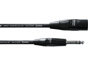 Cabo de audio jack XLR/estéreo macho 3 m Cordial
