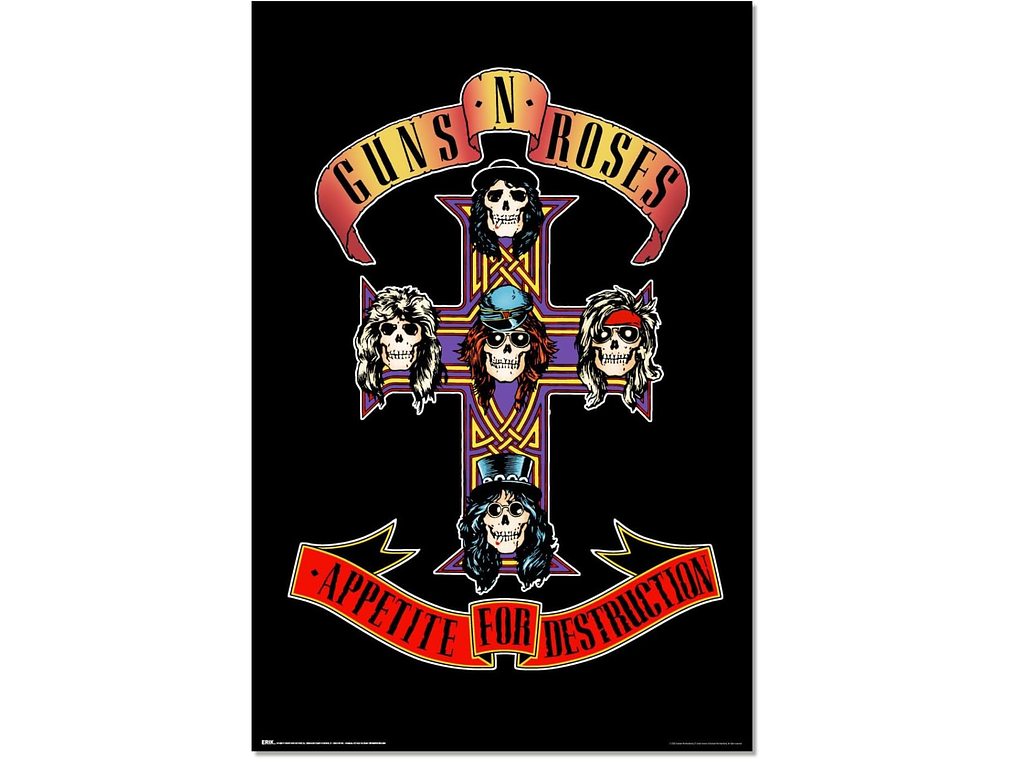 Póster Guns N' Roses Appetite For Destruction 1