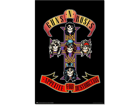 Póster Guns N' Roses Appetite For Destruction 1