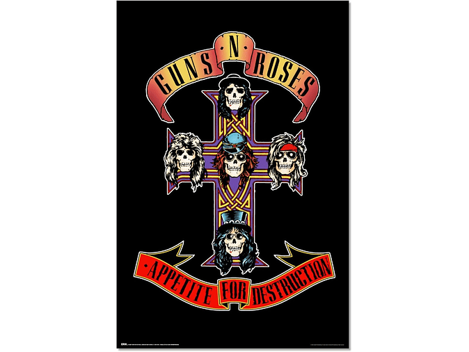 Póster Guns N' Roses Appetite For Destruction 1