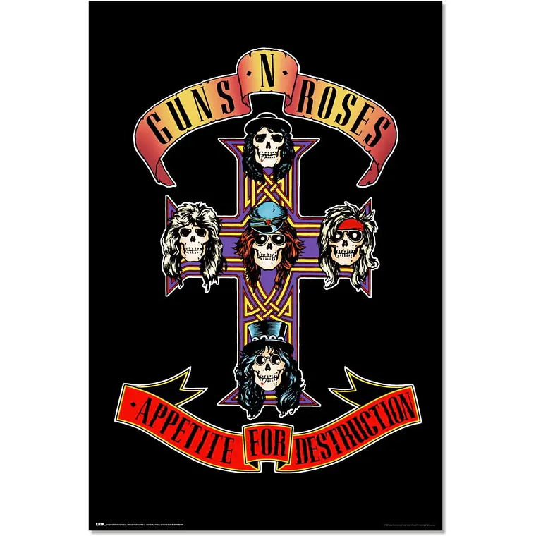 Póster Guns N' Roses Appetite For Destruction 1