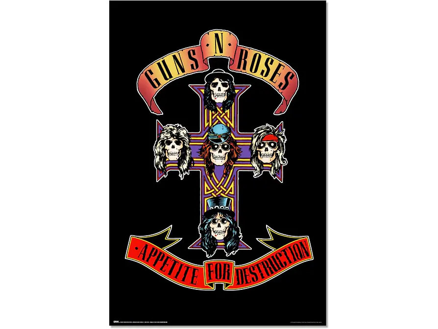 Póster Guns N' Roses Appetite For Destruction 1