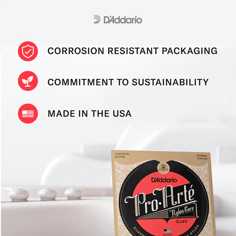 D'Addario EJ43 Light Pro-Arté Nylon 4