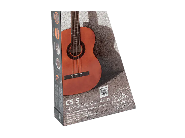 Pack Guitarra Clássica Eko CS-5 3/4 Studio Natural + acessórios 2