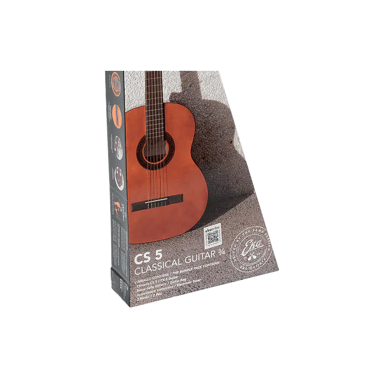 Pack Guitarra Clássica Eko CS-5 3/4 Studio Natural + acessórios 2