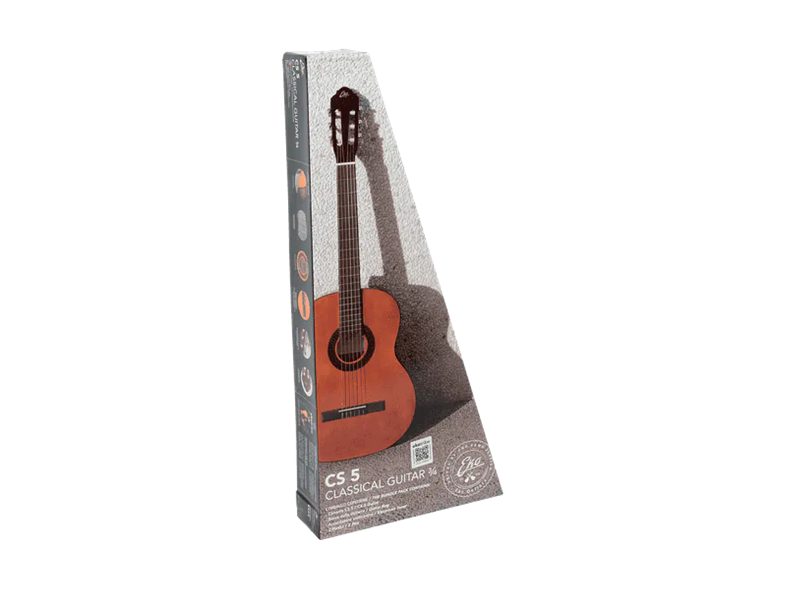 Pack Guitarra Clássica Eko CS-5 3/4 Studio Natural + acessórios 1