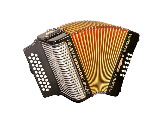 Hohner A-56211-GCF Corona II Lacado Preto 1