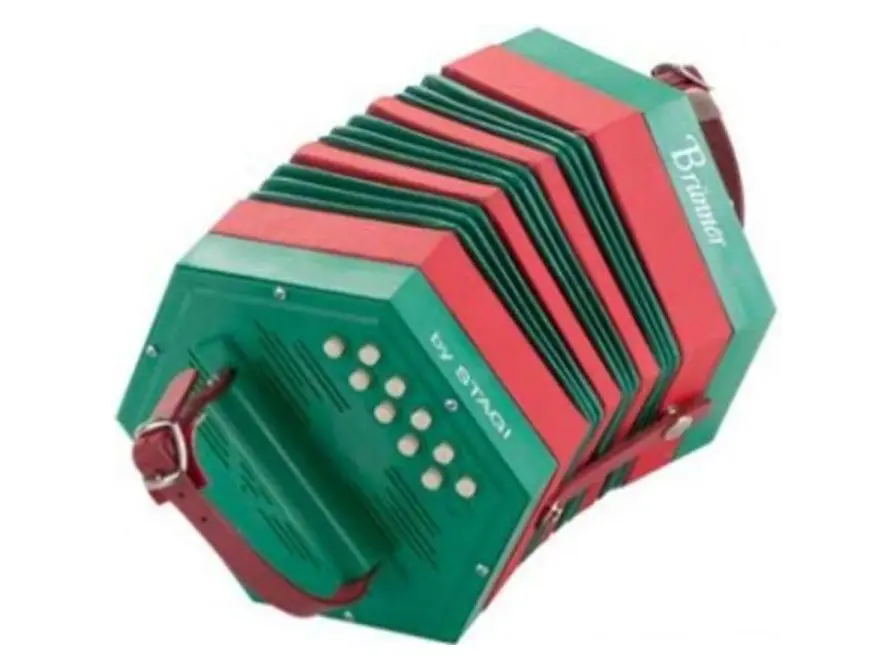 Concertina Stagi PL4-2 Plástico Verde 1